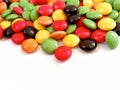 Candy beans in white background