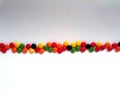 Candy beans in white background