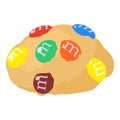 Candy biscuit icon, isometric style Royalty Free Stock Photo