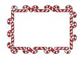 Candy cane border clip art Royalty Free Stock Photo