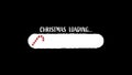 Candy cane Christmas loading bar animation, isolated on a transparent background