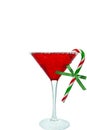 Candy Cane Cocktail Royalty Free Stock Photo