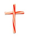 Candy Cane Cross Royalty Free Stock Photo