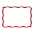 Candy Cane Frame Royalty Free Stock Photo