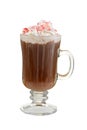 Candy cane hot chocolate Royalty Free Stock Photo