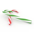 Candy cane isolated white background Royalty Free Stock Photo