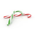 Candy cane isolated white background Royalty Free Stock Photo