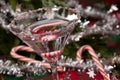 Candy Cane Martini Royalty Free Stock Photo