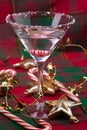 Candy Cane Martini Royalty Free Stock Photo