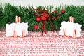 Candy Cane Place Card Holders Royalty Free Stock Photo