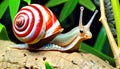 Candy Cane Snail red white tree habitat