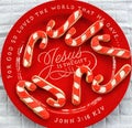 Candy Cane Sugar Christmas Cookies Royalty Free Stock Photo