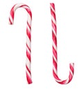 Candy Canes Isolated on White Background Royalty Free Stock Photo