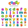 Candy color alphabet