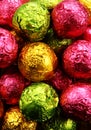 Candy in colored foil