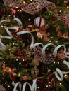 Candy and Cookie Themed Decorations on a Christmas Tree