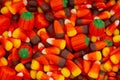 Candy corn Halloween background Royalty Free Stock Photo