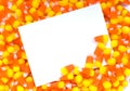 Candy Corn Notecard Royalty Free Stock Photo