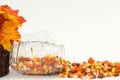 Candy corn pumpkins Halloween Royalty Free Stock Photo