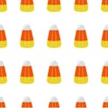 Candy Corn Square Seamless Vector Illustration 2 Royalty Free Stock Photo