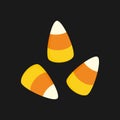 Candy corn vector illustration icons