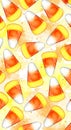 Candy Corn Treats on White Surface Royalty Free Stock Photo