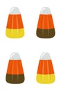 Candy Corn Vertical Vector Illustration on White Background 1 Royalty Free Stock Photo