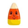 Candy corns sleeping Emoji. Sweet emotion asleep. Sweets for Hal