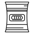 Candy food package icon outline vector. Sweet cereal food Royalty Free Stock Photo