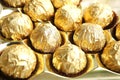 Candy in golden foil Royalty Free Stock Photo