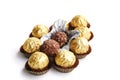 Candy in golden foil Royalty Free Stock Photo