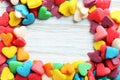 Candy hearts Royalty Free Stock Photo