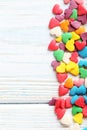 Candy hearts Royalty Free Stock Photo