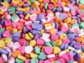 Candy Hearts-Field Royalty Free Stock Photo