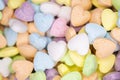 Candy, love hart colorful closeup with background Royalty Free Stock Photo