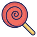 Candy Isolated Vector icon which can easily modify or edit Royalty Free Stock Photo