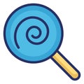 Candy Isolated Vector icon which can easily modify or edit Royalty Free Stock Photo