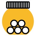 Candy jar, icon Royalty Free Stock Photo
