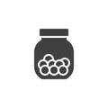 Candy jar vector icon