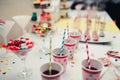 Candy jar at wedding celebration Royalty Free Stock Photo