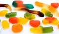 Candy jelly with various shape and taste Royalty Free Stock Photo