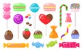 Candy macaroon sweets assorted bonbon colorful set