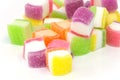 Candy, marshmallow with gelatin dessert