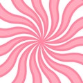 Candy pink background y2k. Background of strawberry rays. Spiral lollipop pattern Royalty Free Stock Photo