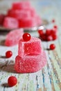 Candy pink jelly Royalty Free Stock Photo