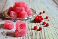 Candy pink jelly Royalty Free Stock Photo