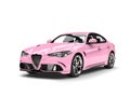 Candy pink modern urban sports car - beauty shot