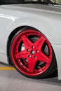 Candy Red Car Wheel Royalty Free Stock Photo
