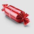 Candy in a red wrapper isolated on transparent background Royalty Free Stock Photo