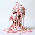 Gooey Cream Delight: A Photobashing Masterpiece With Soggy Paint Dripping Technique